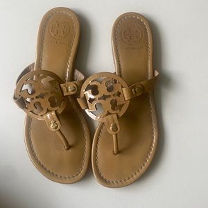 Sand Tory Burch Patent Miller Size 7
